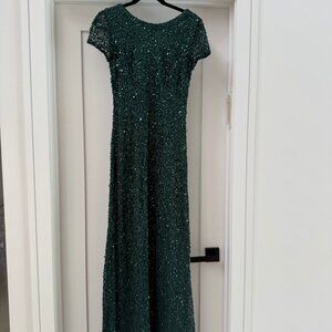 Adrianna Papell Scoop Back Long Dress